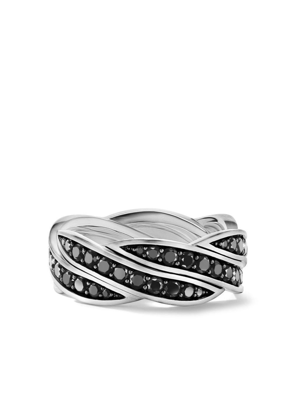 sterling silver Helios™ diamond band ring