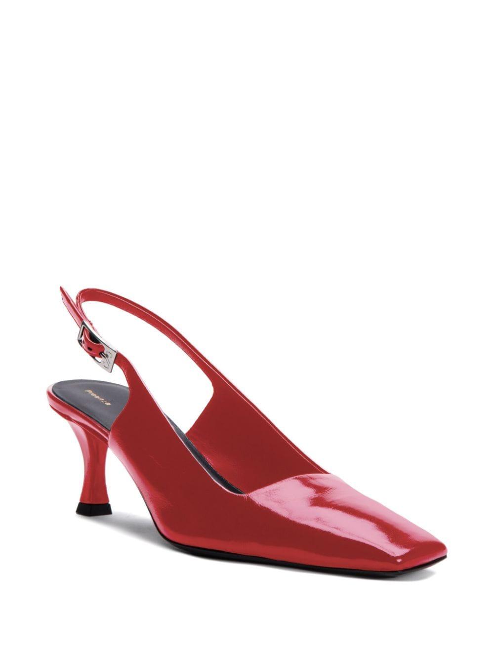 slingback leather pumps