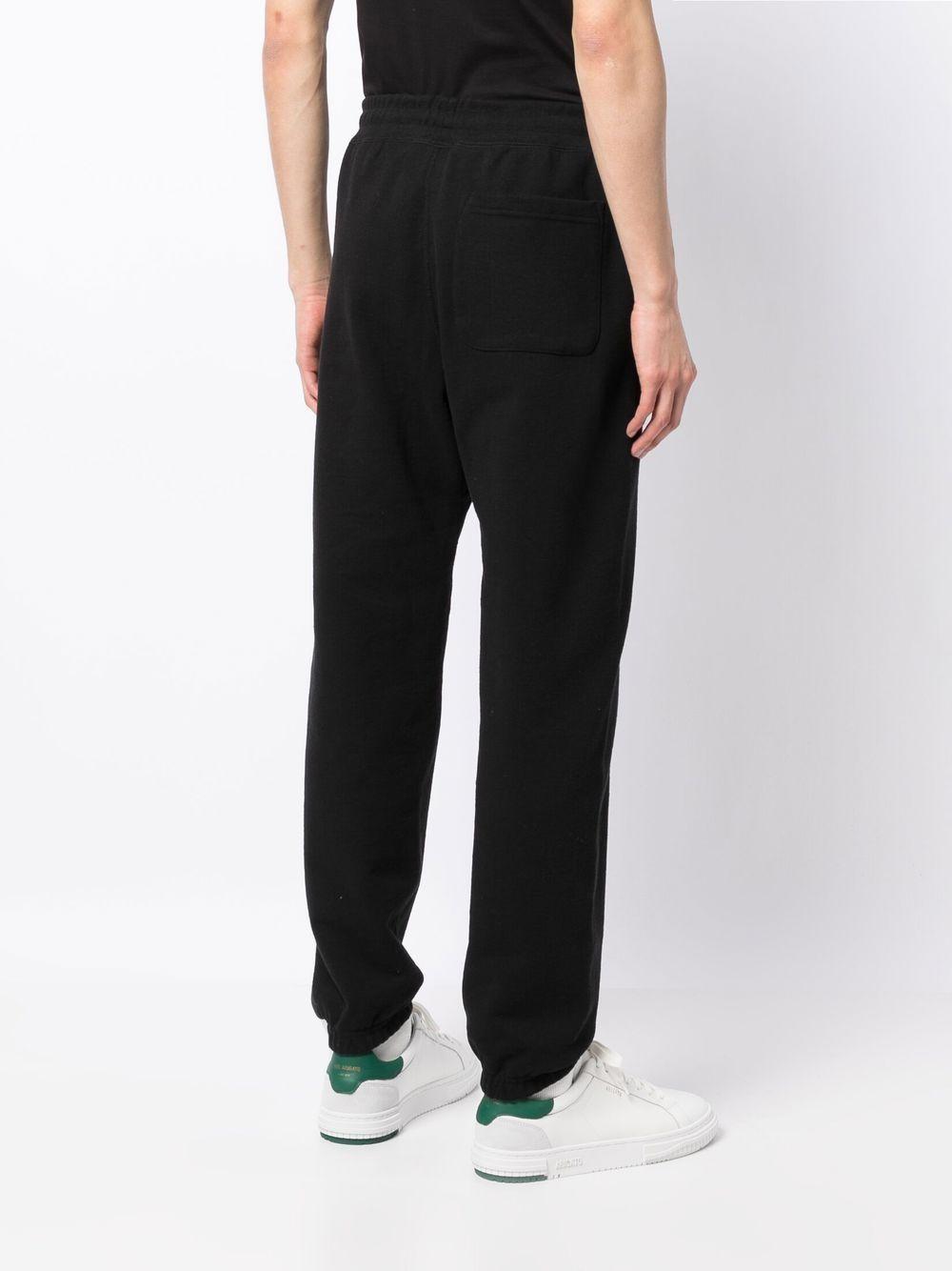 straight-leg cotton track pants