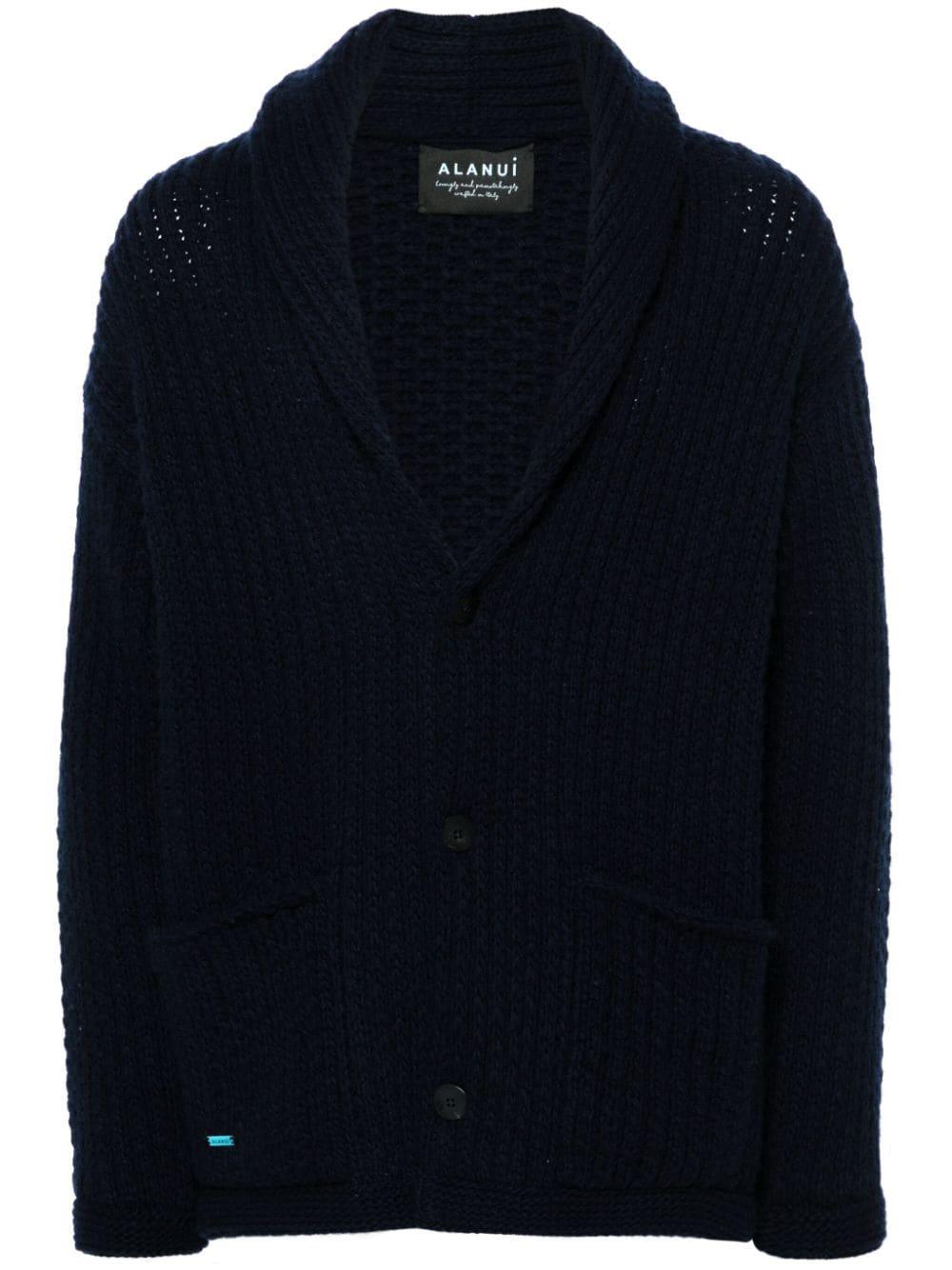 Finest cable-knit cardigan