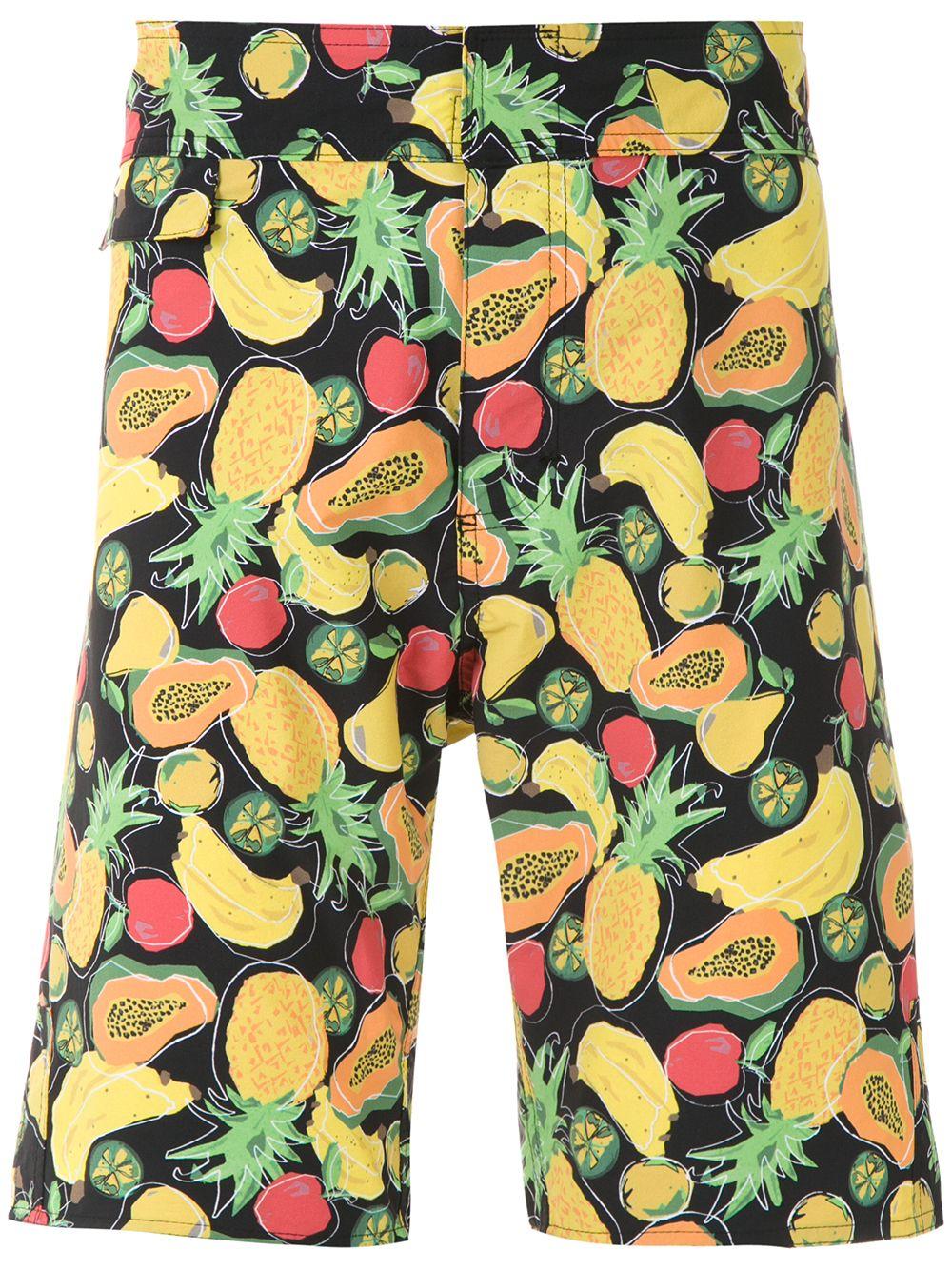 fruit print swim shorts