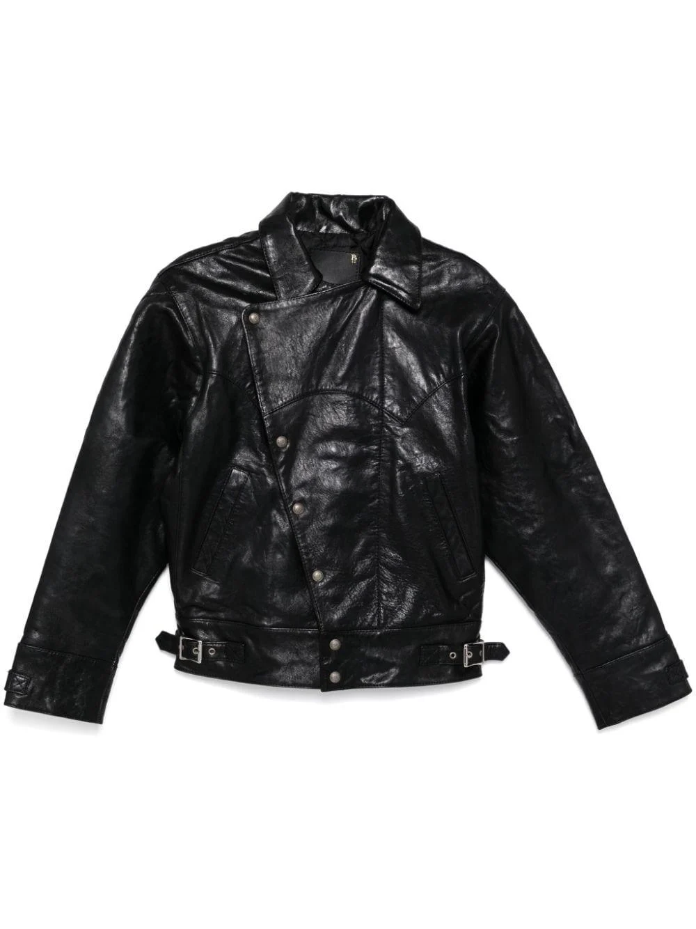 asymmerical stud jacket