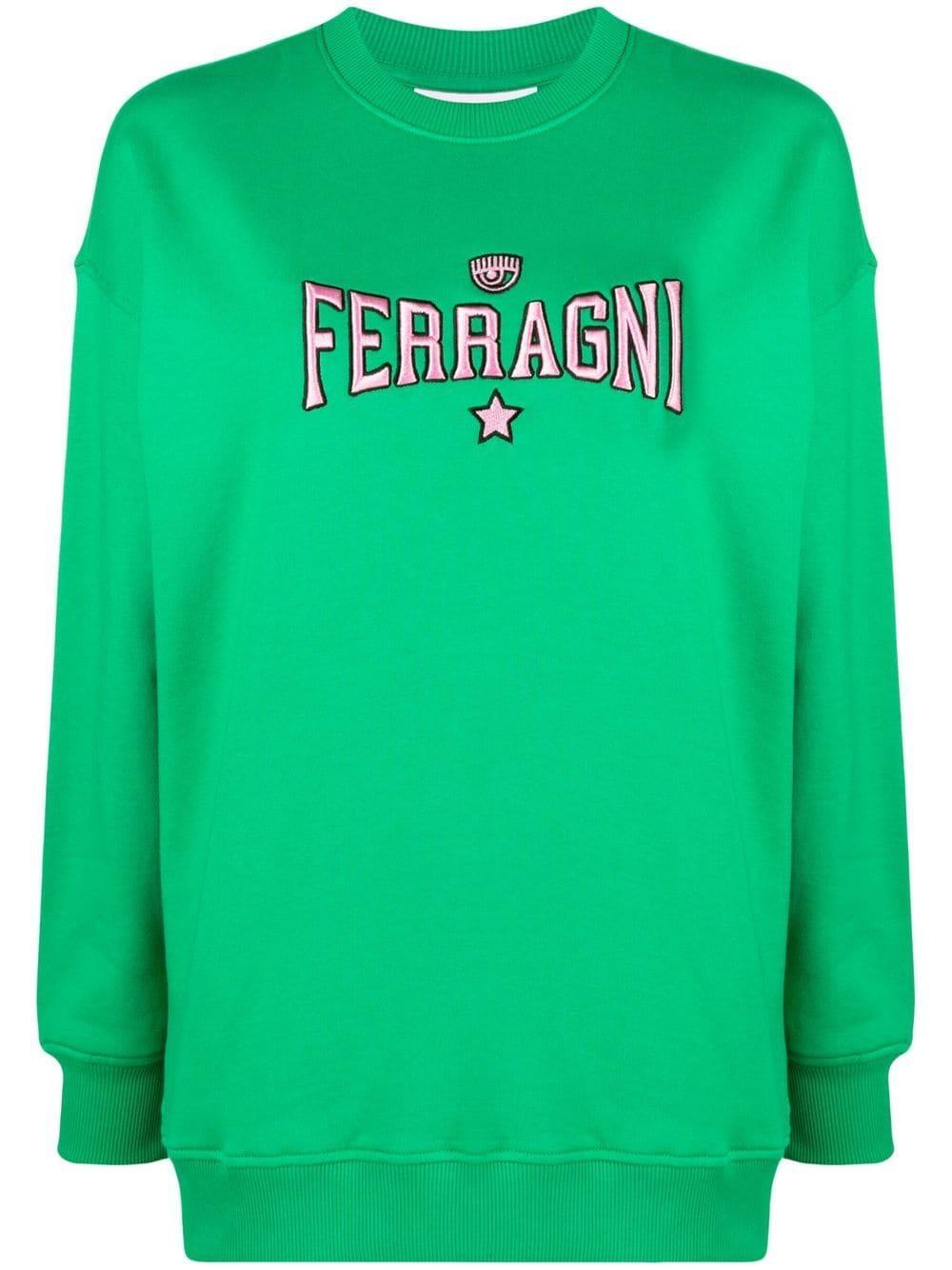 logo-embroidered sweatshirt