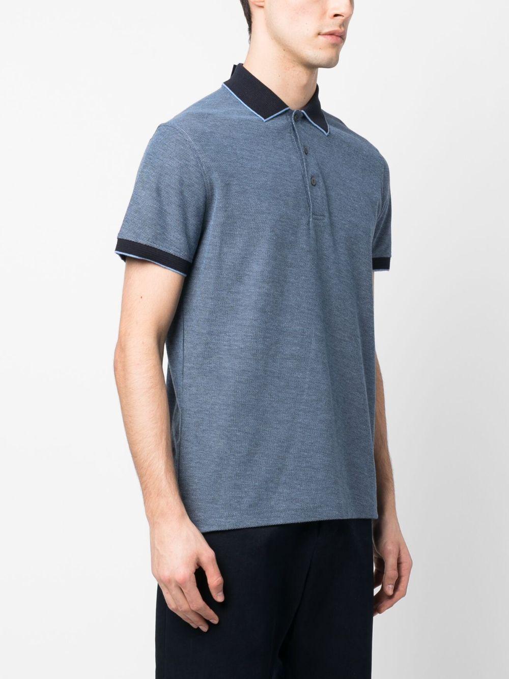 logo-patch cotton polo shirt