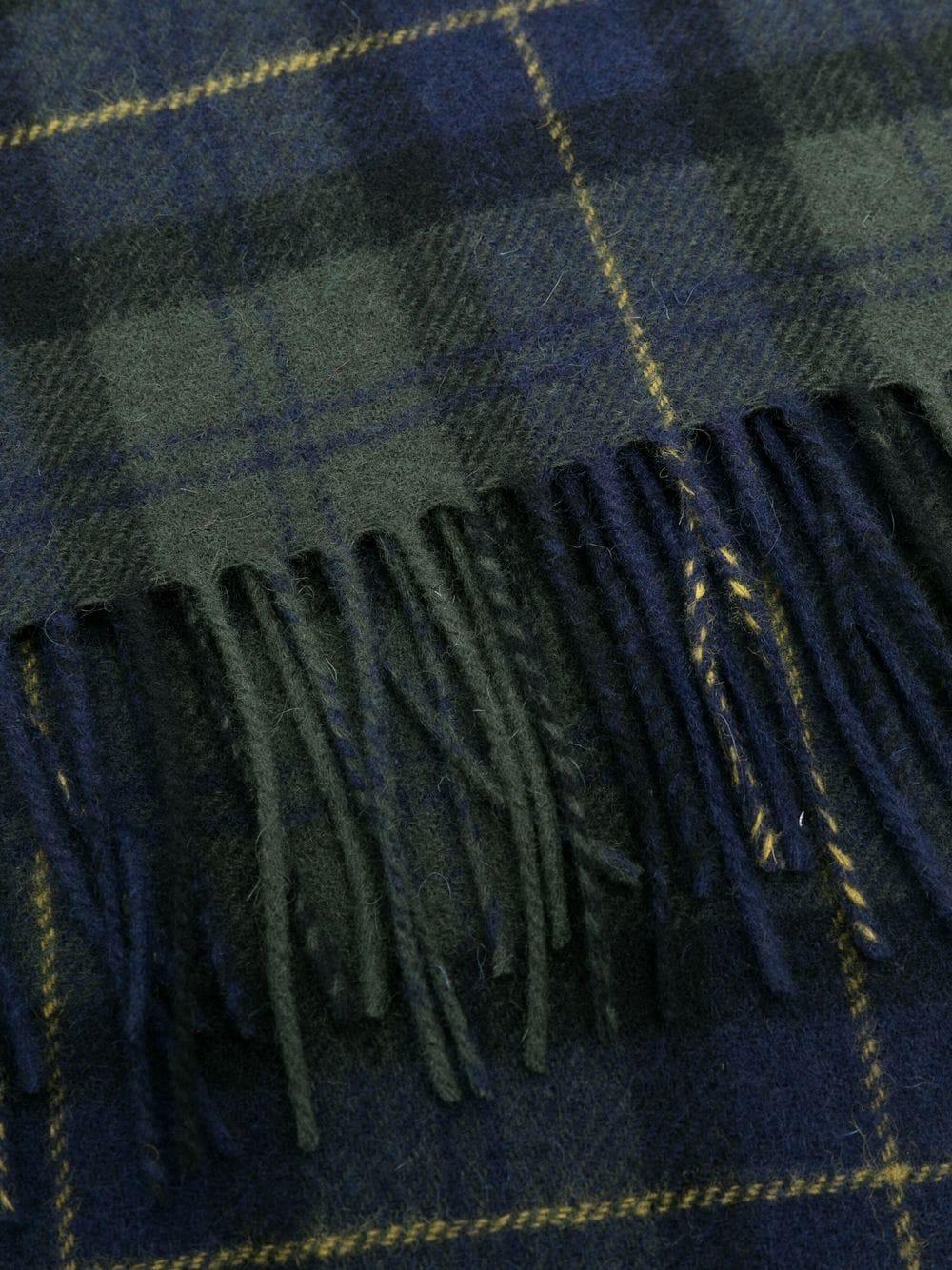 tartan check pattern scarf