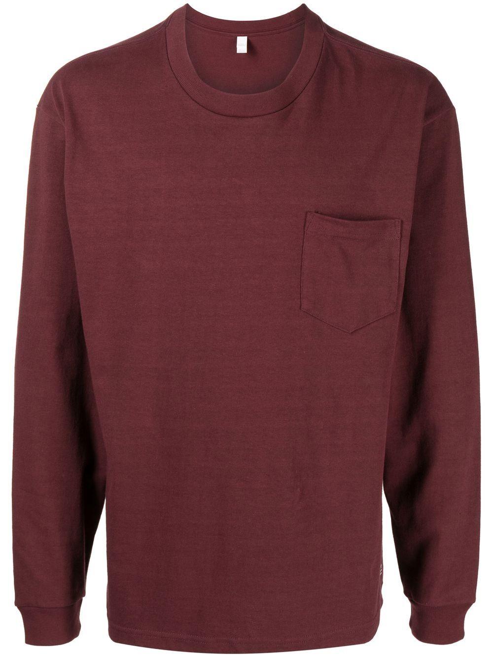 crew neck long-sleeved T-shirt