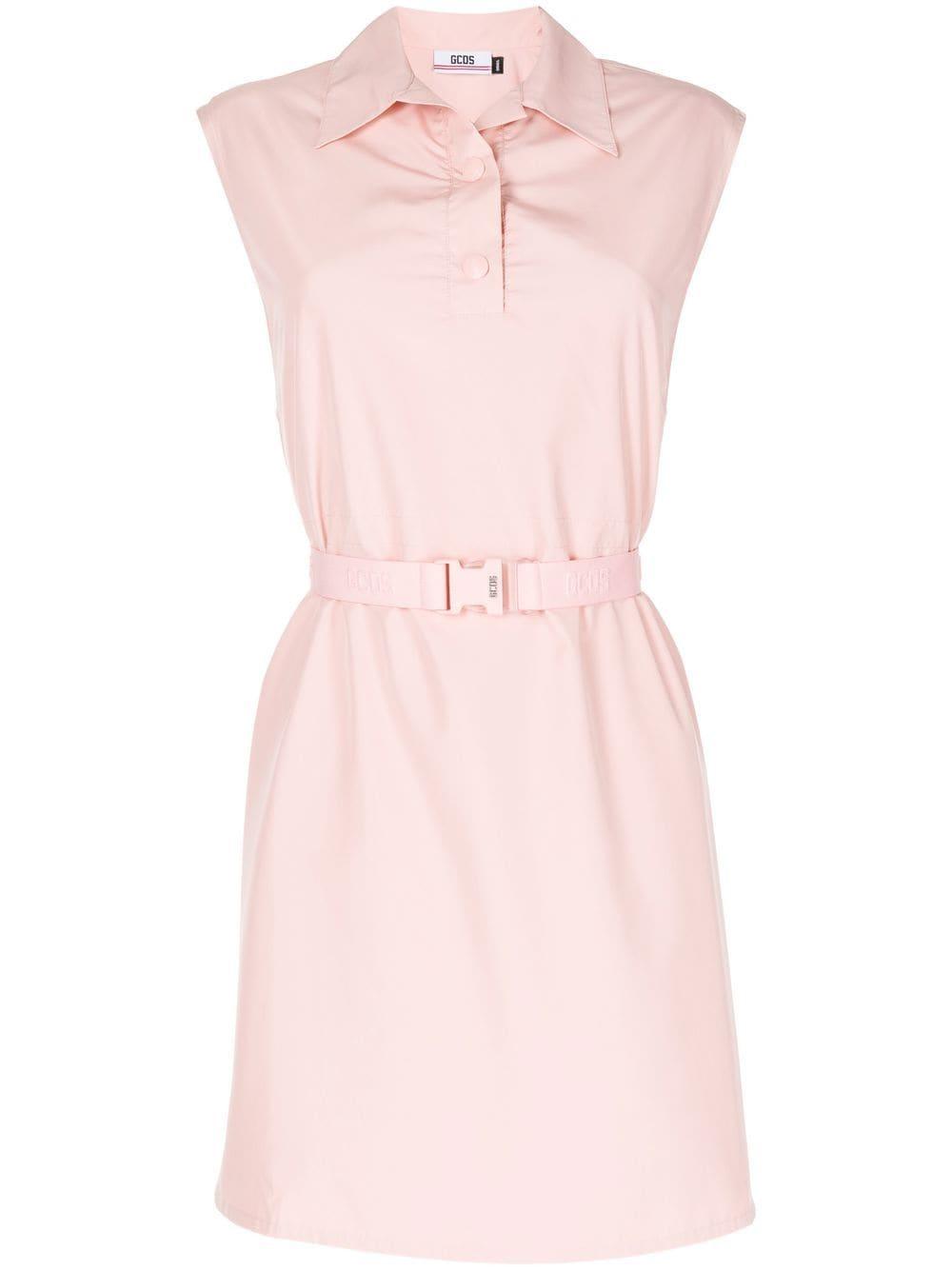 belted mini polo dress