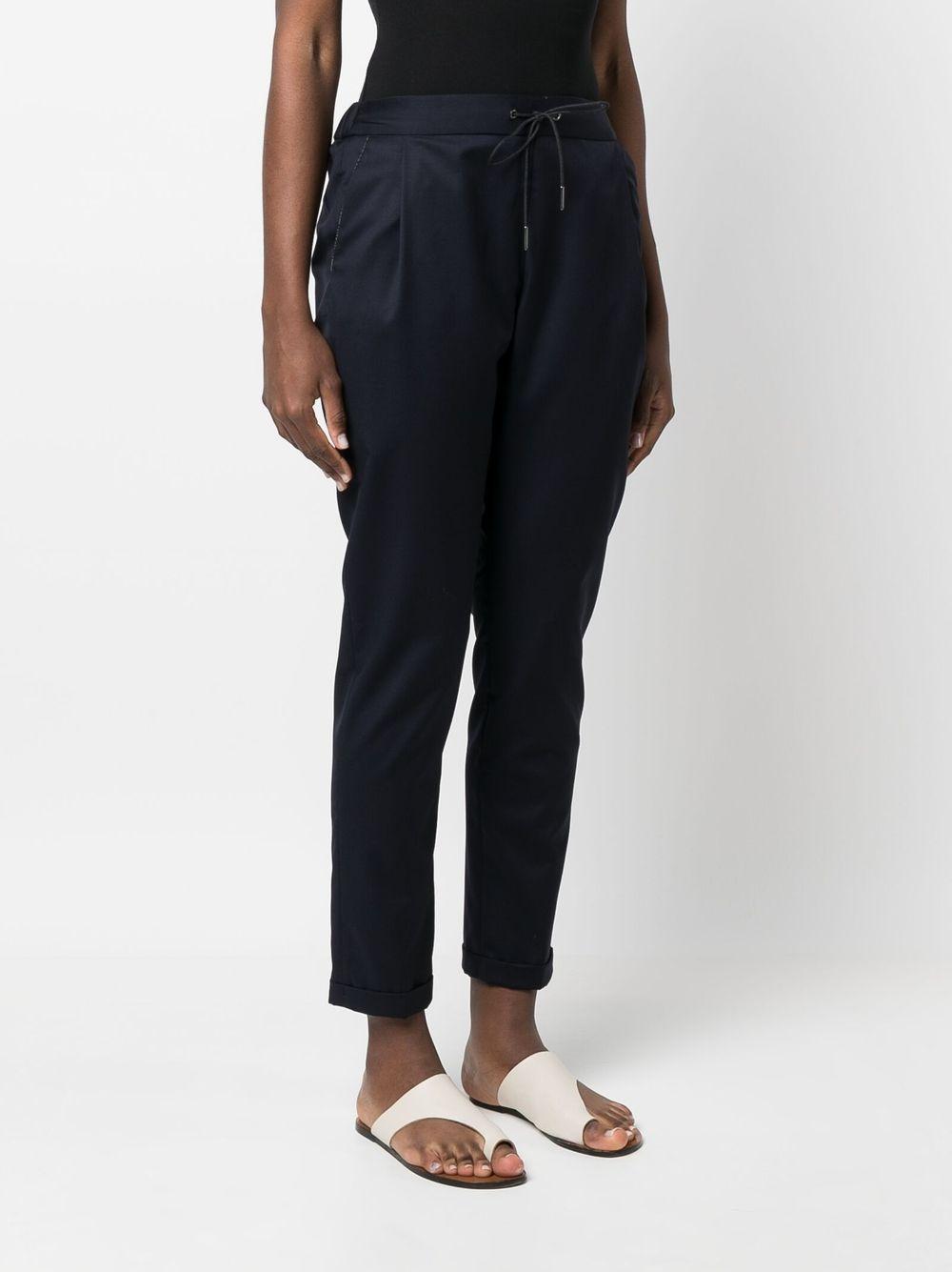 drawstring-fastening waistband trousers