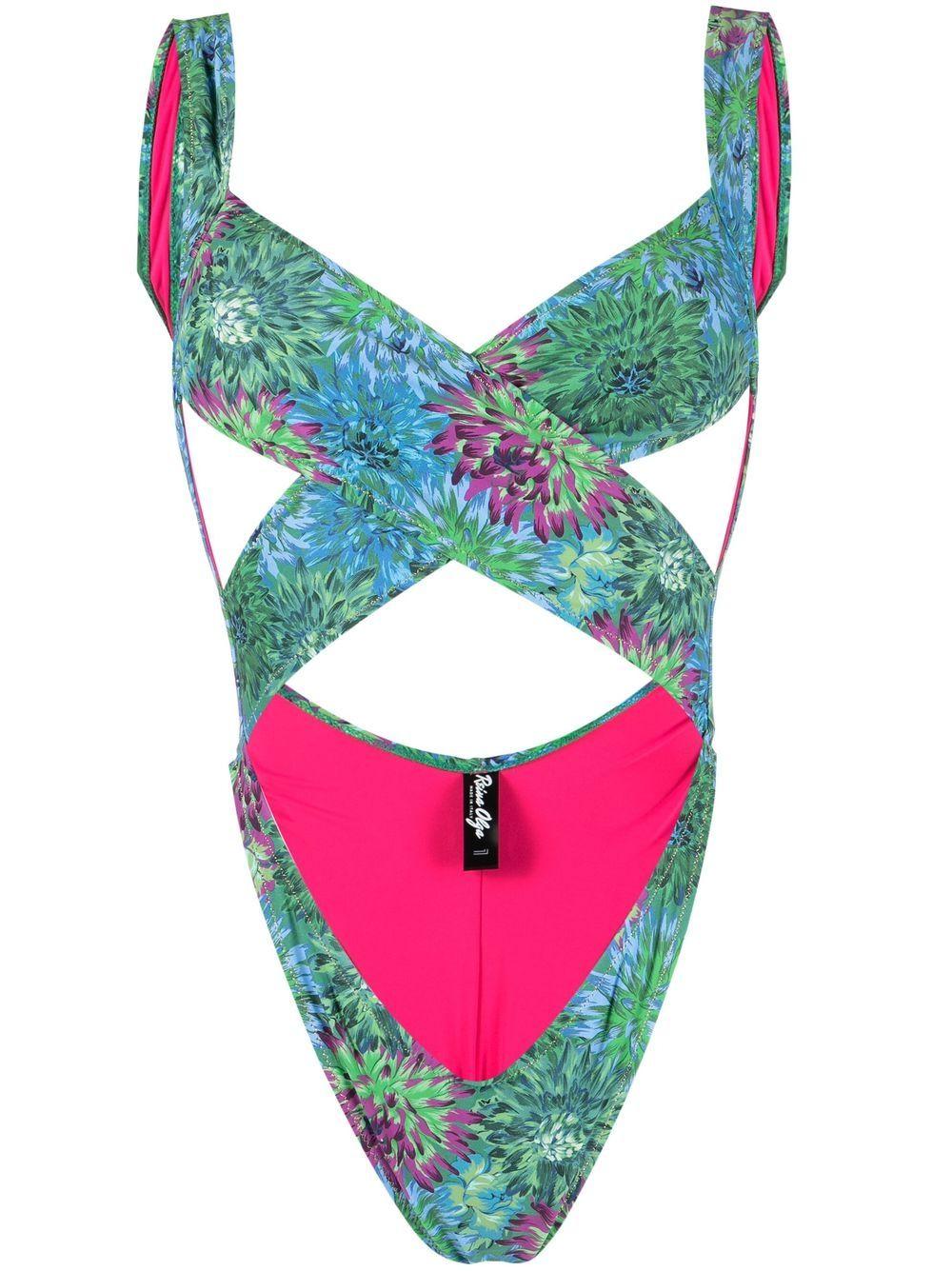 cross-strap one-piece