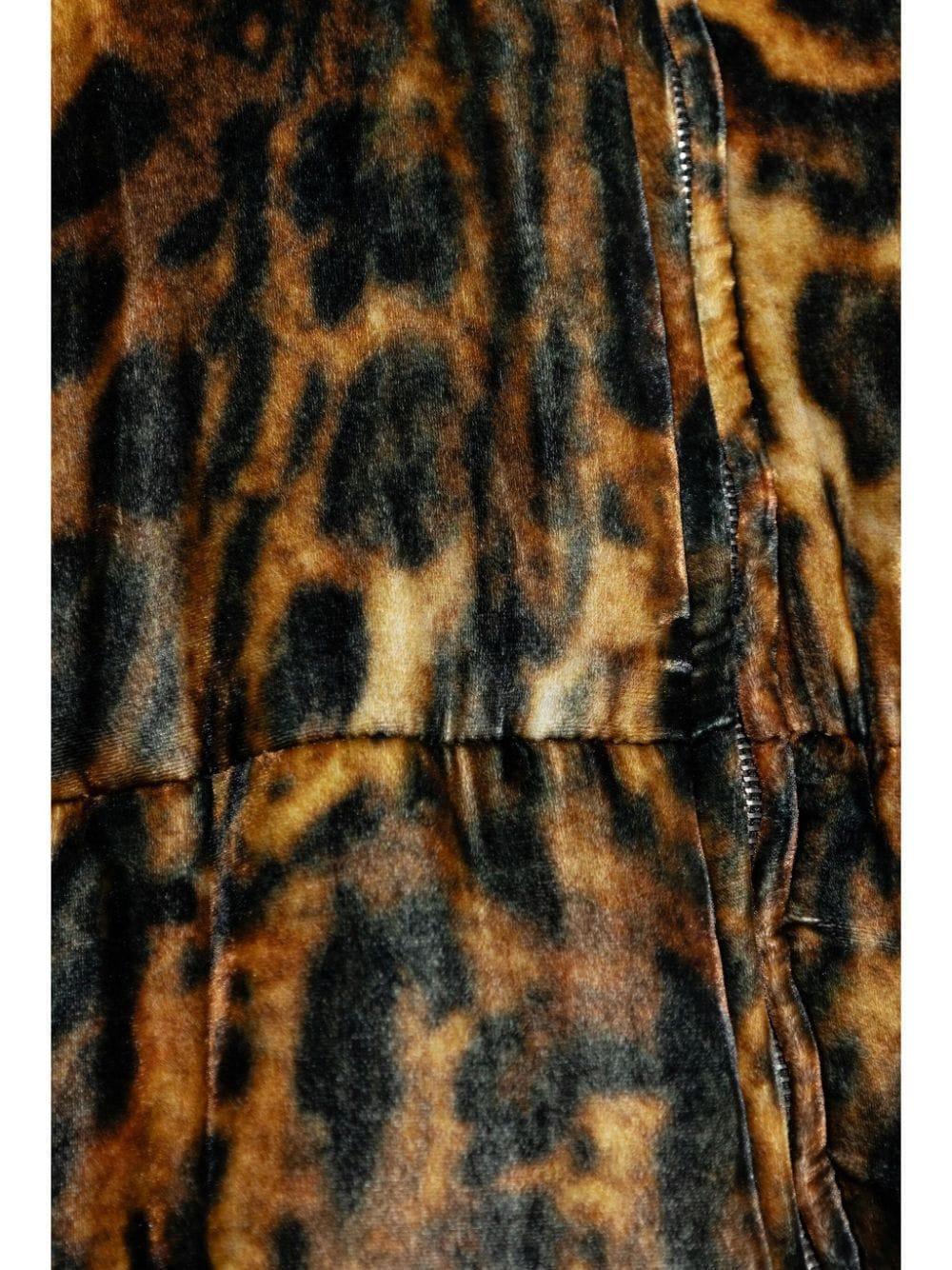 leopard-print bomber jacket