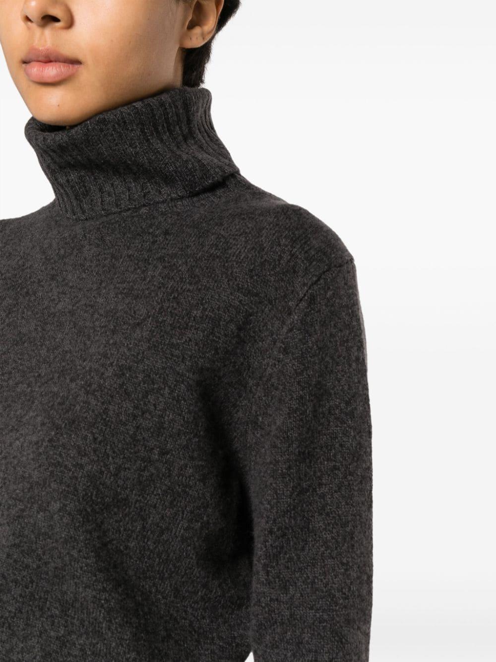 roll-neck wool jumper