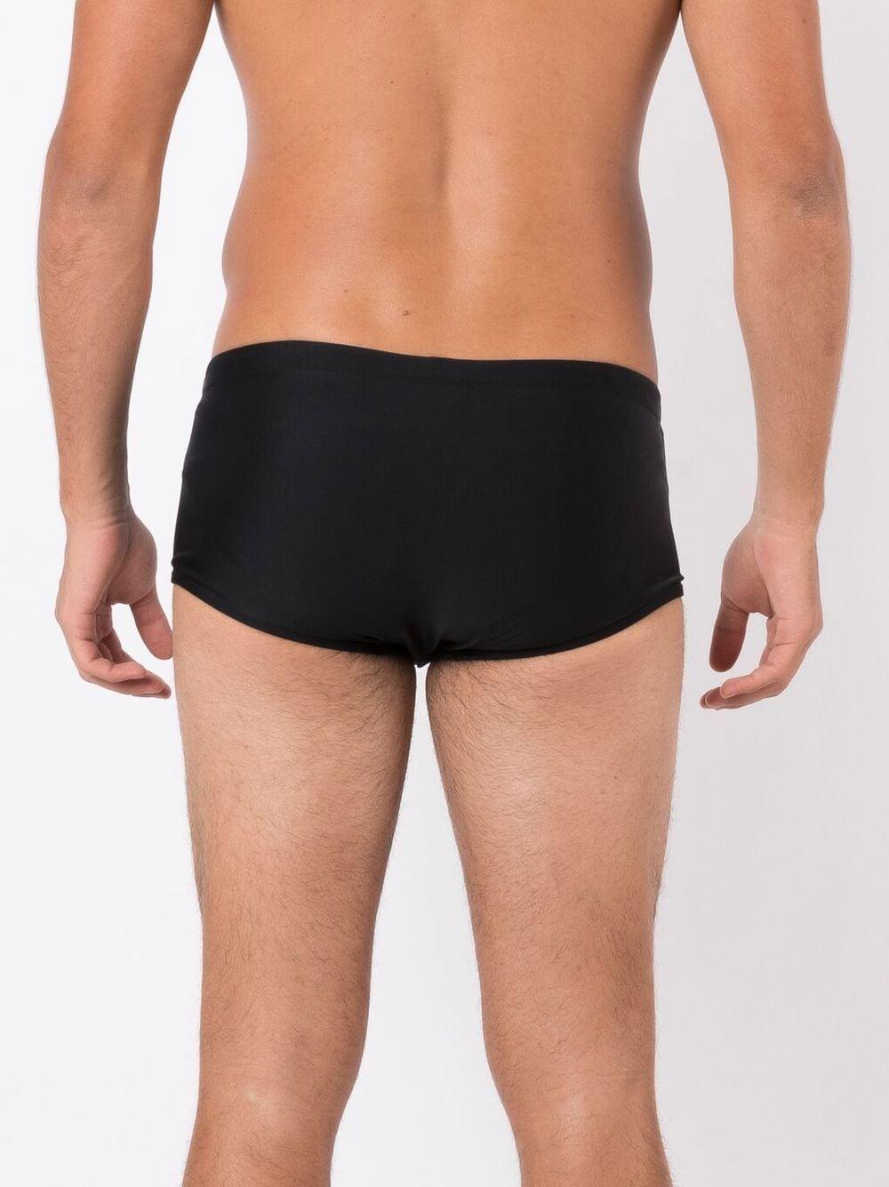 two-tone slip-on swim shorts 