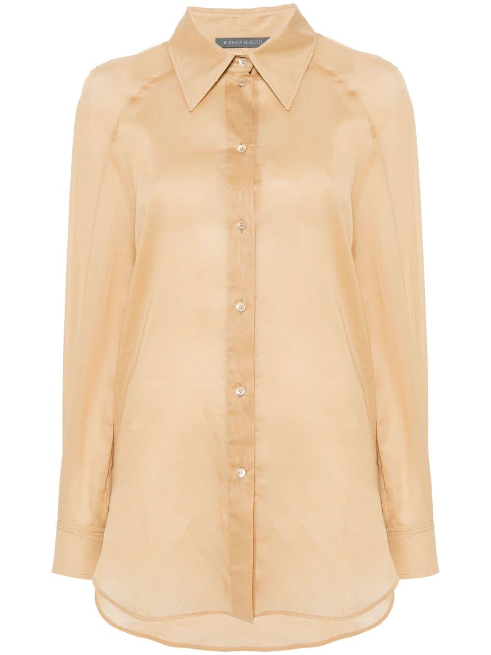 semi-sheer cotton shirt