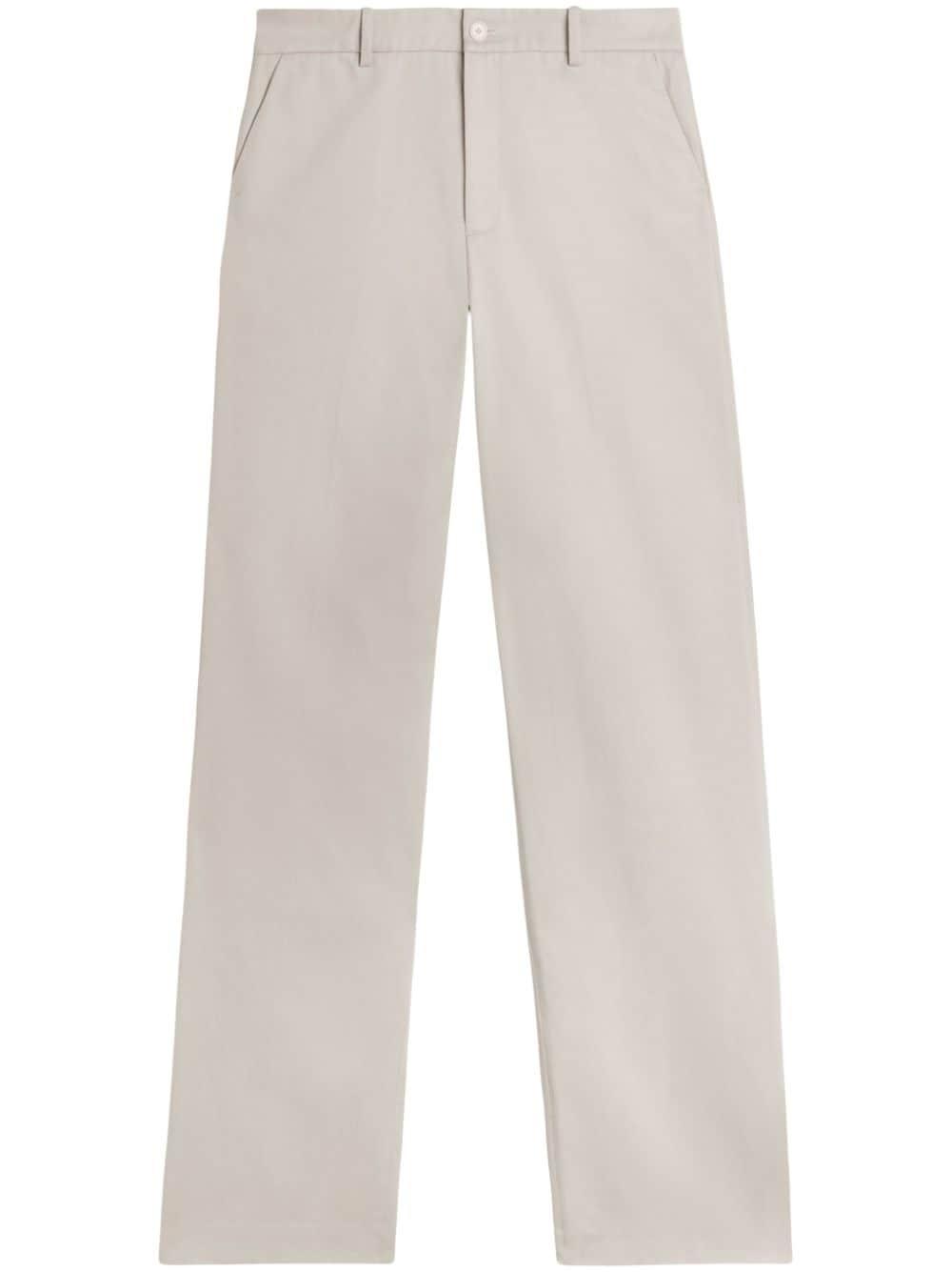 Serif relaxed-fit cotton trousers