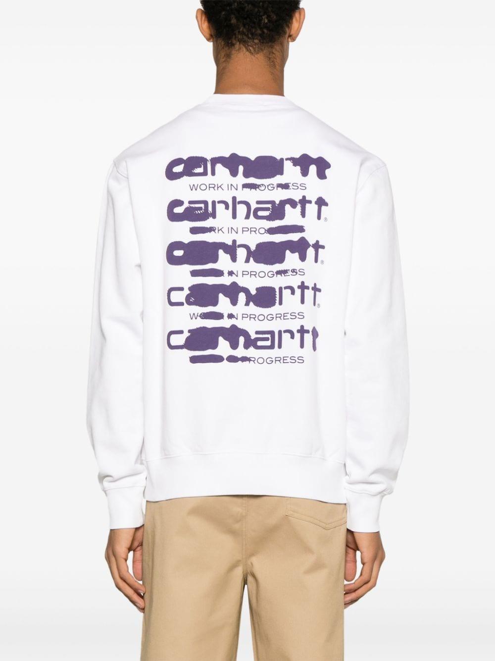 Ink Bleed cotton sweatshirt