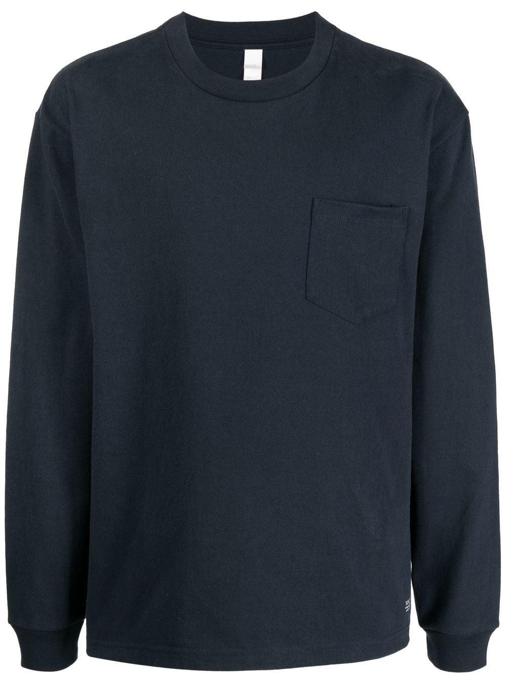 Pocket-detail long-sleeve T-shirt 