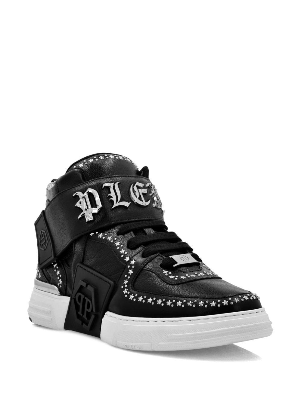 Gothic Plein mid-top sneakers