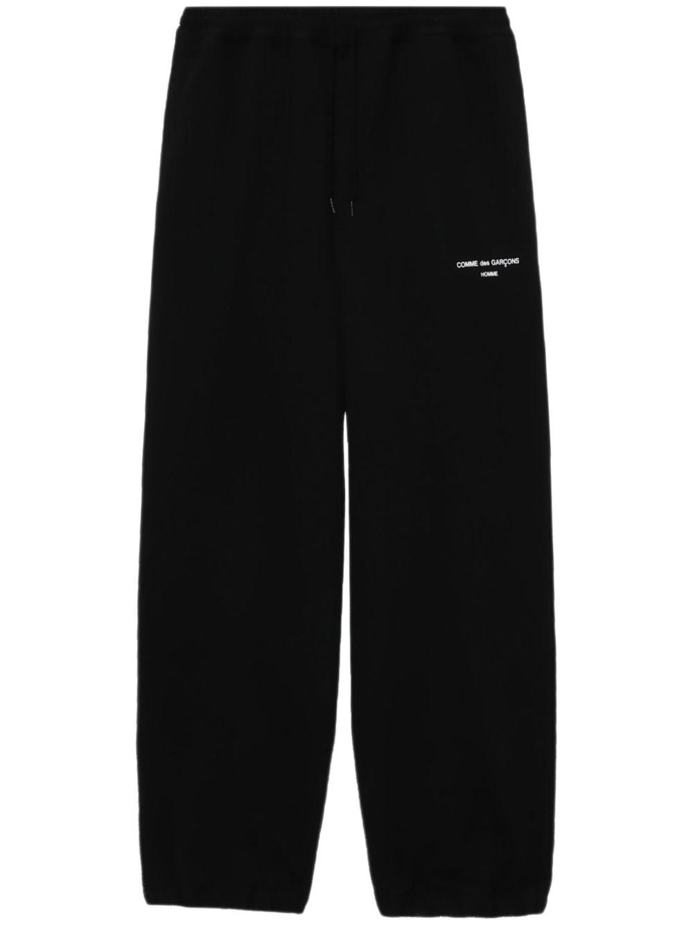 logo-embroidered drawstring track pants