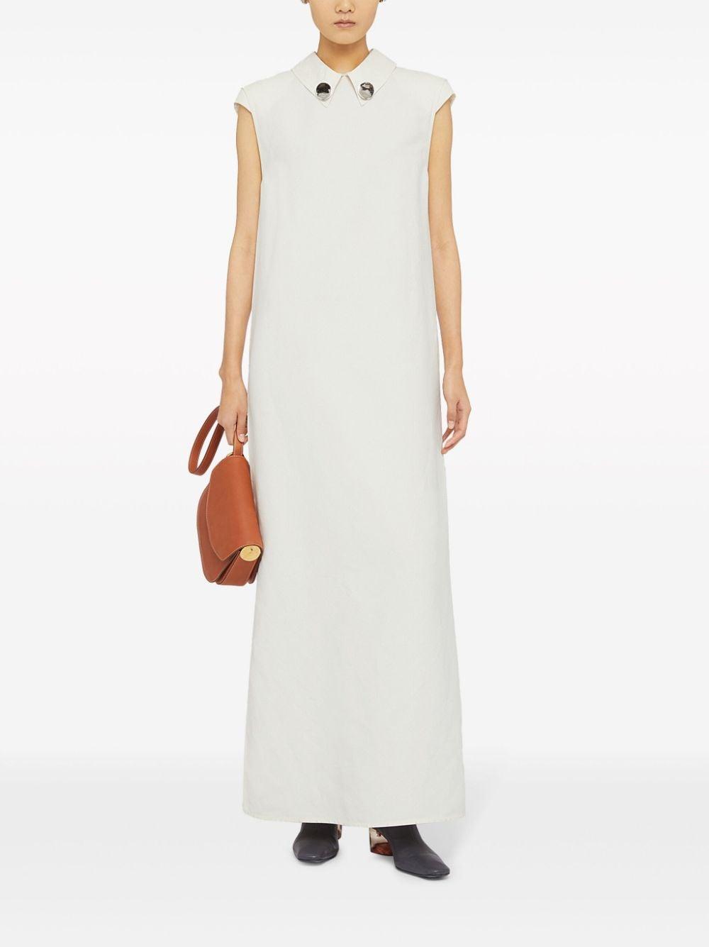 Chelsea-collar shift long dress