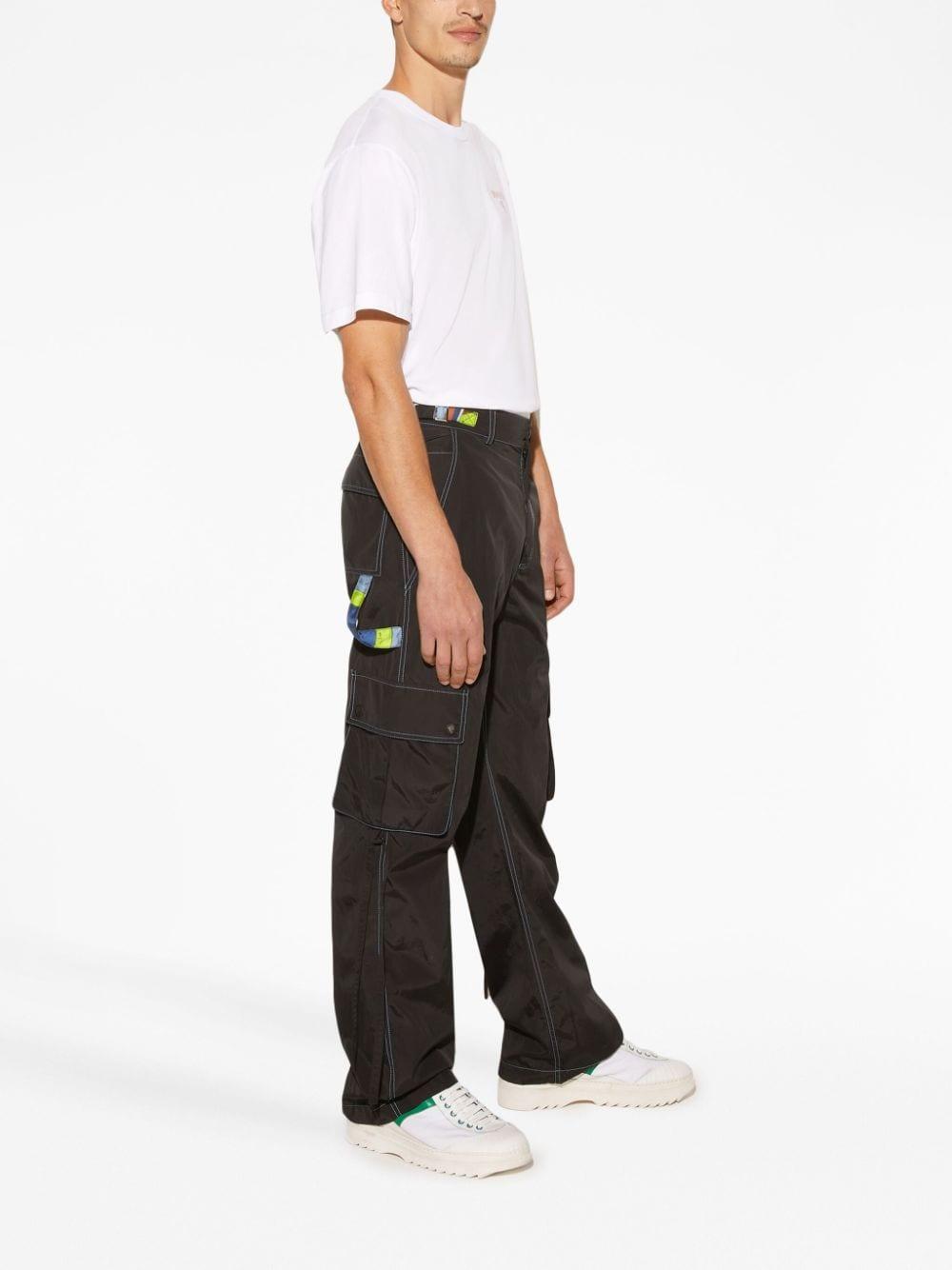 contrast-stitching track trousers 