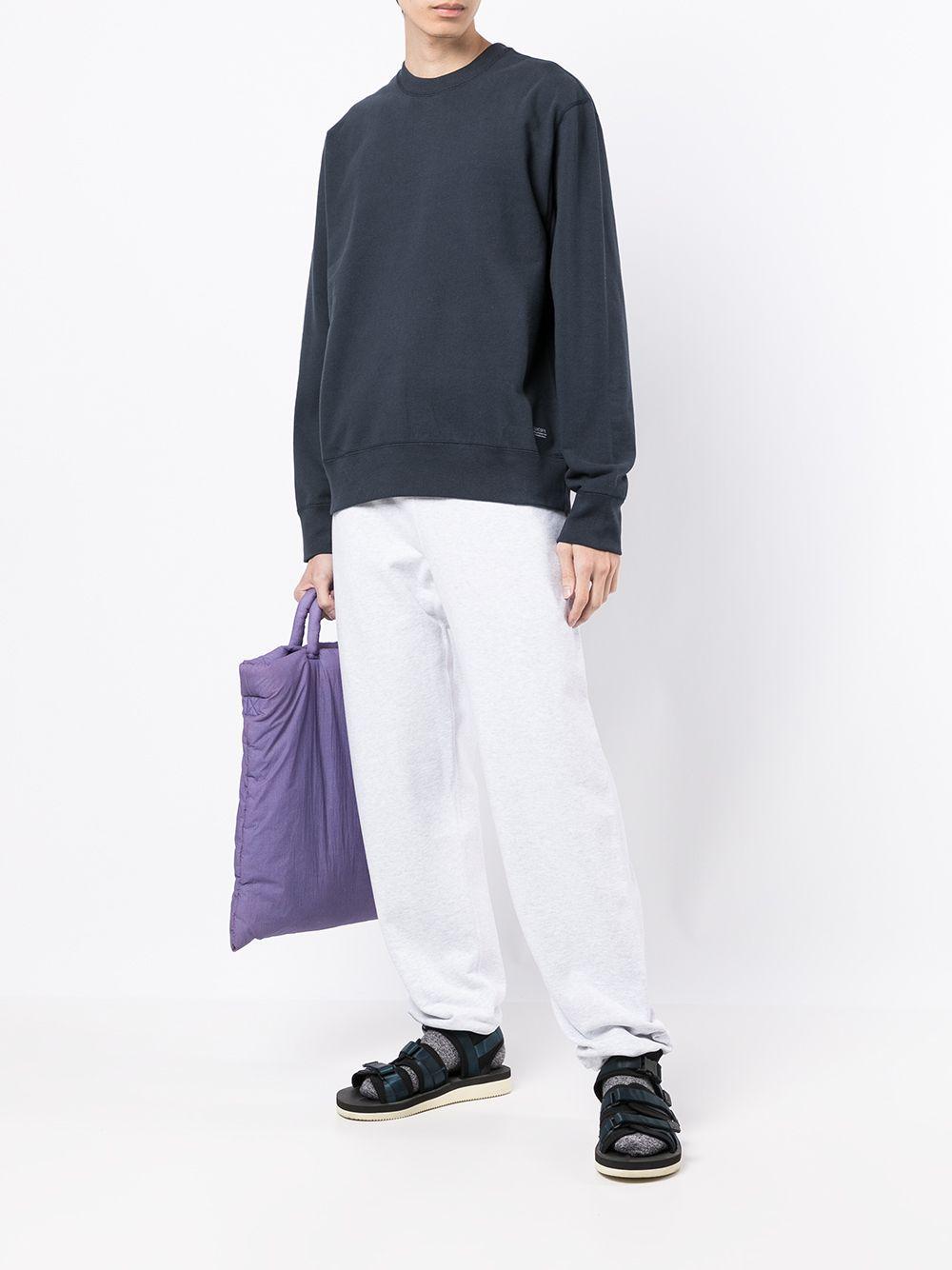 drawstring-waist cotton track trousers 