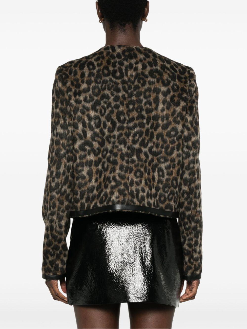 leopard-print jacket