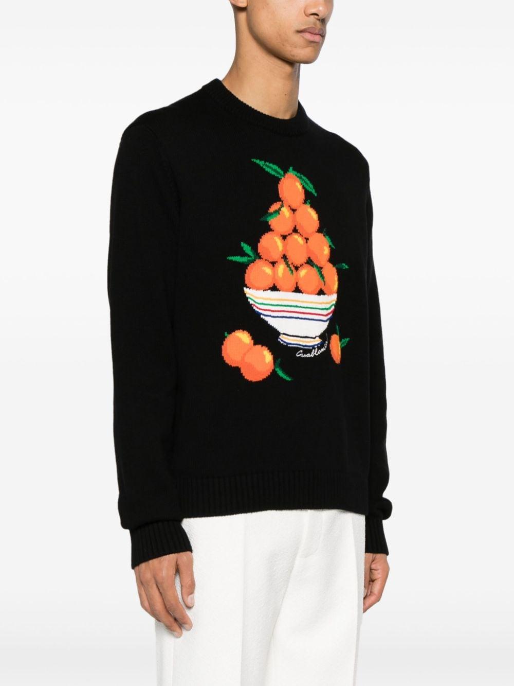 Pyramide D'Oranges intarsia-knit jumper