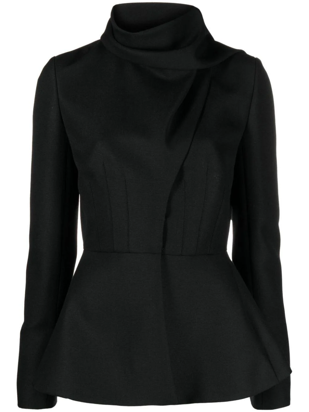 peplum wool-blend jacket