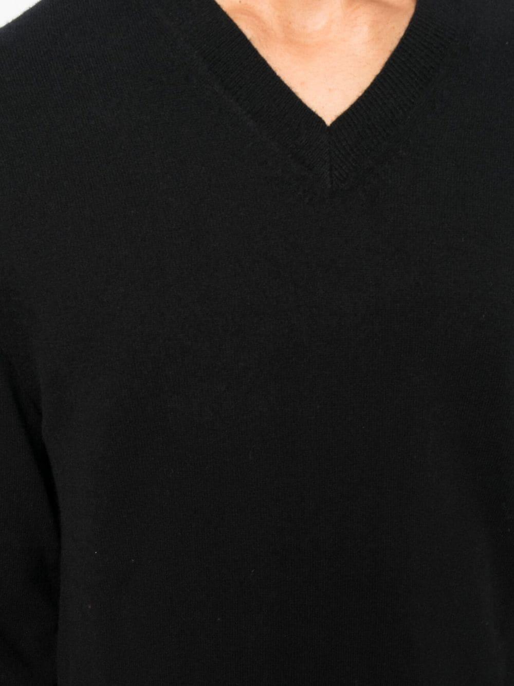 V-neck long-sleeve jumper 