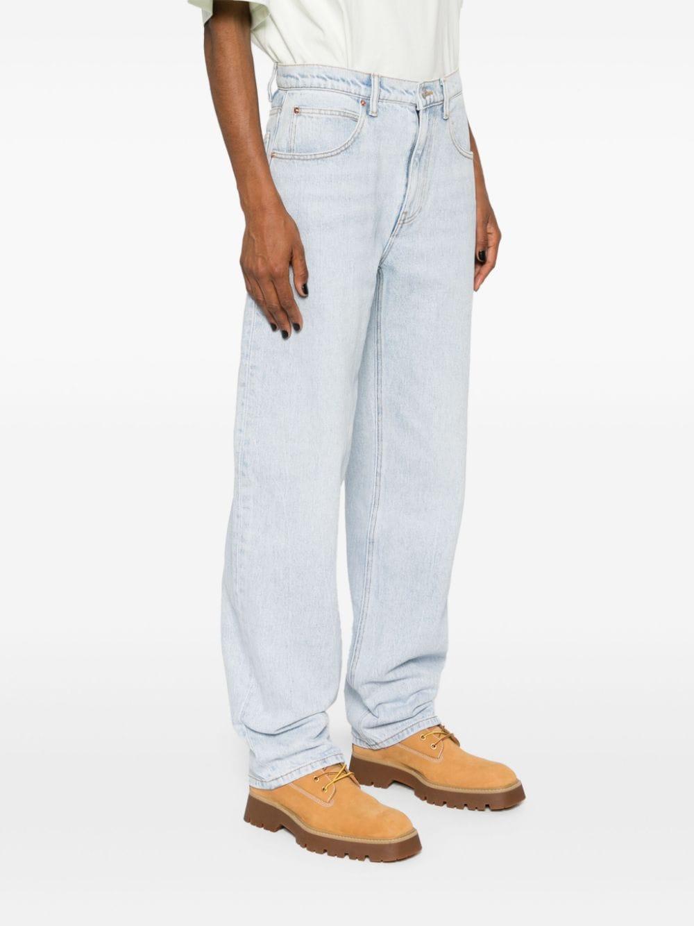 high-rise tapered jeans 