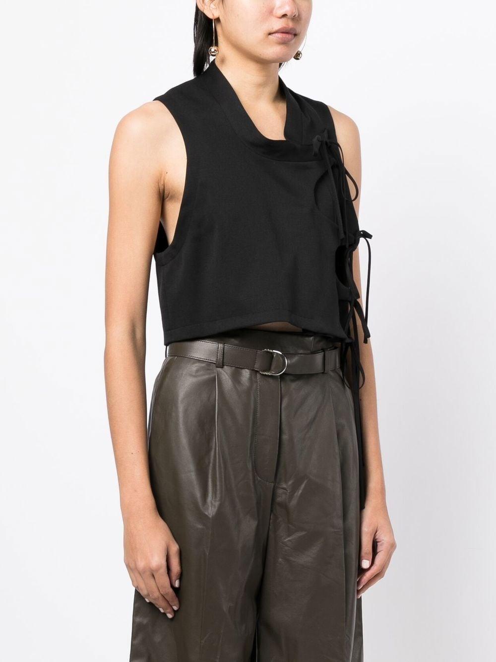 Ellis side-tie sleeveless top