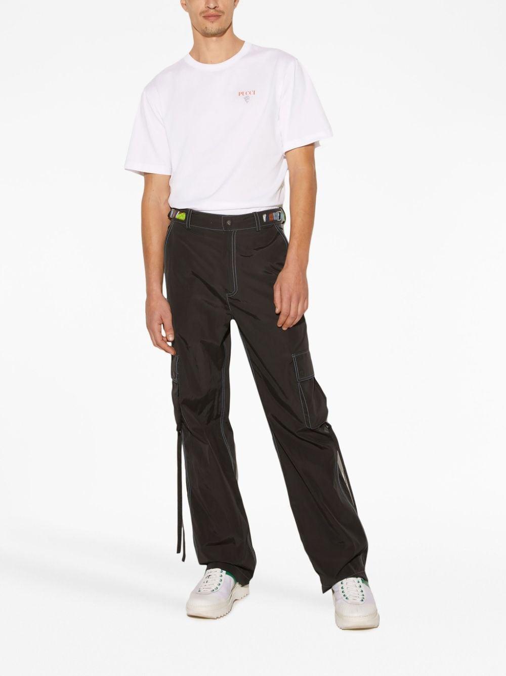 contrast-stitching track trousers 