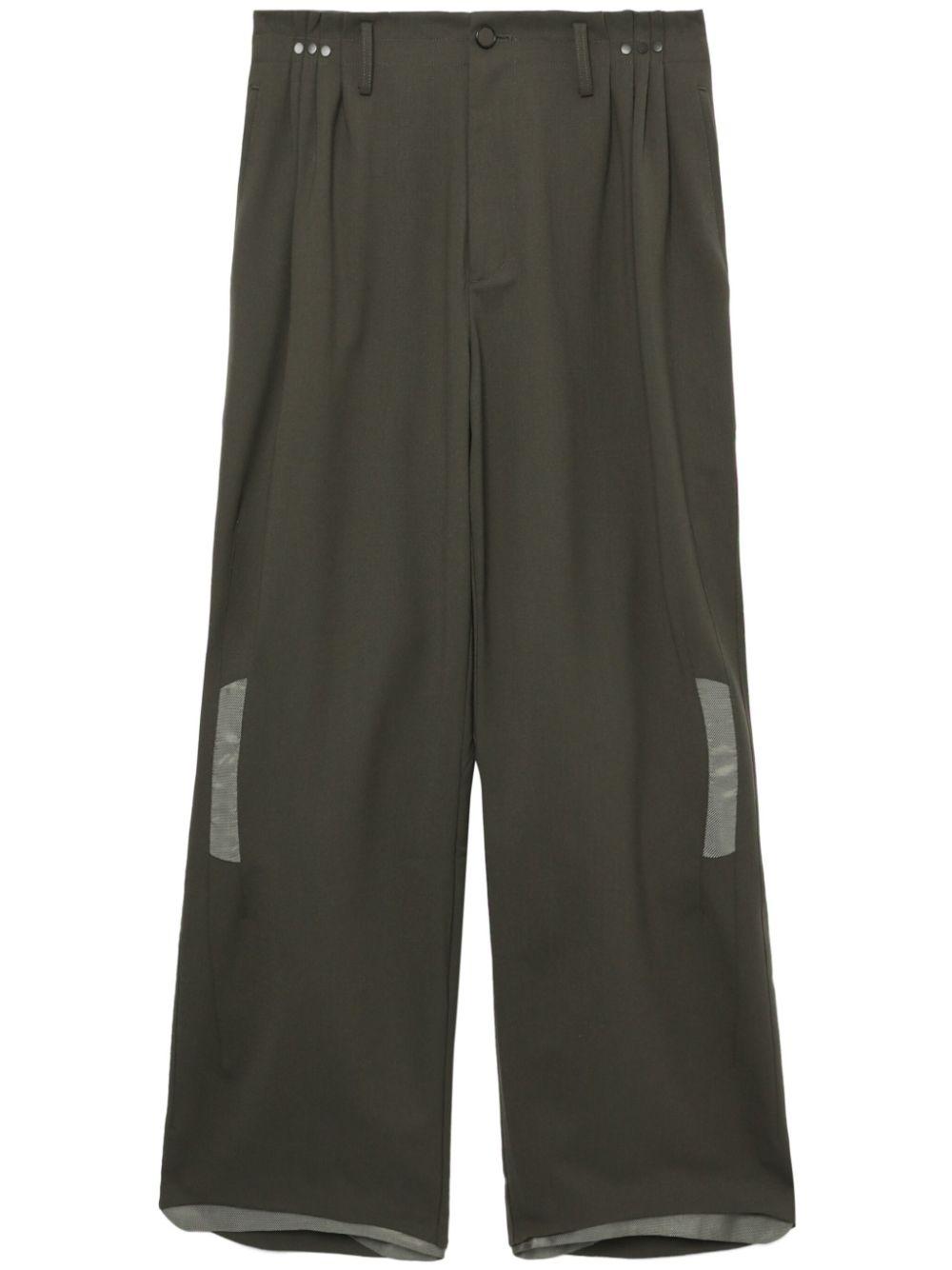 Green Orson Straight-Leg Trousers