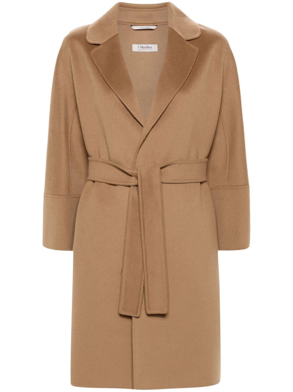 Arona belted virgin wool coat