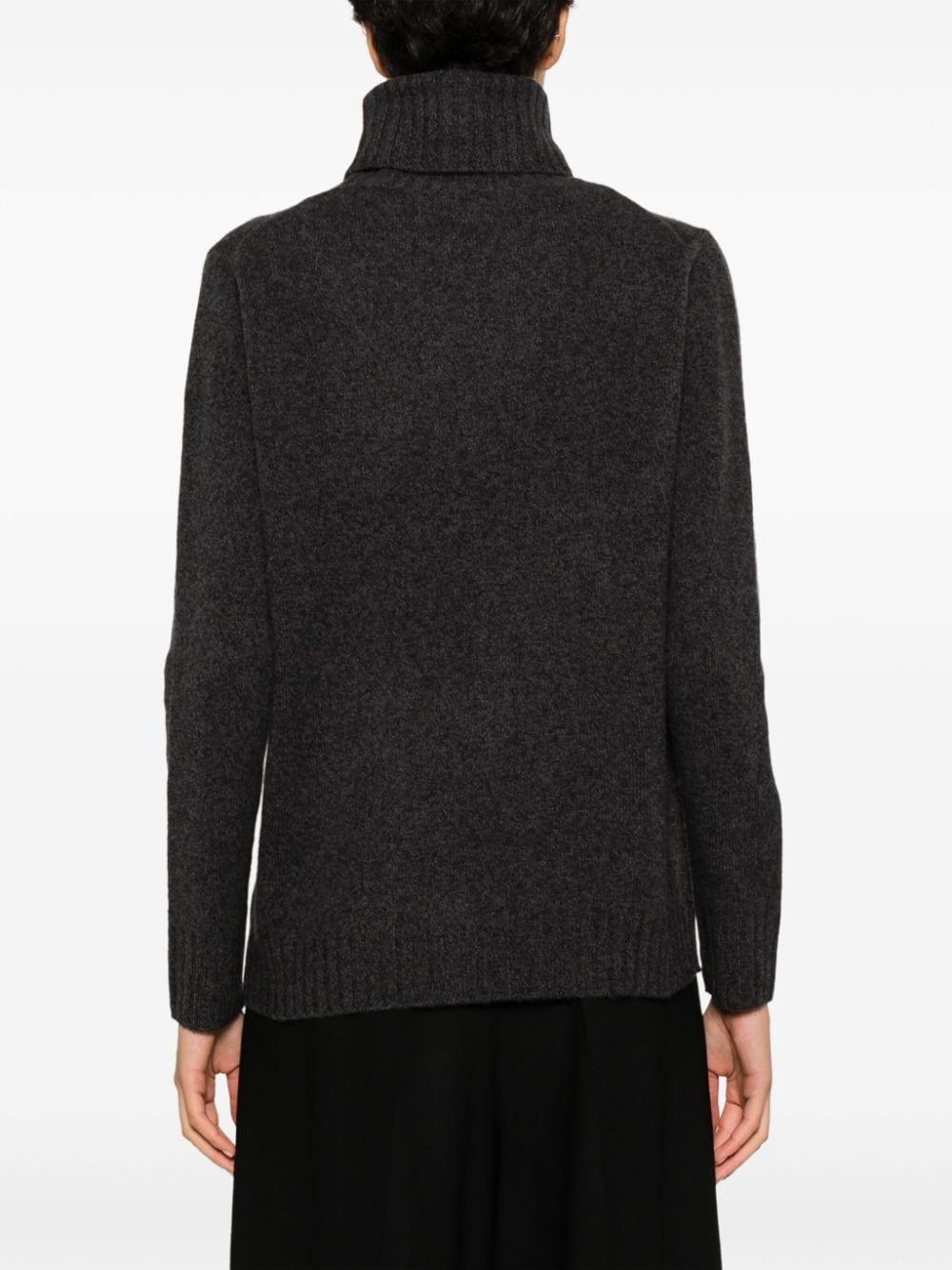 roll-neck wool jumper