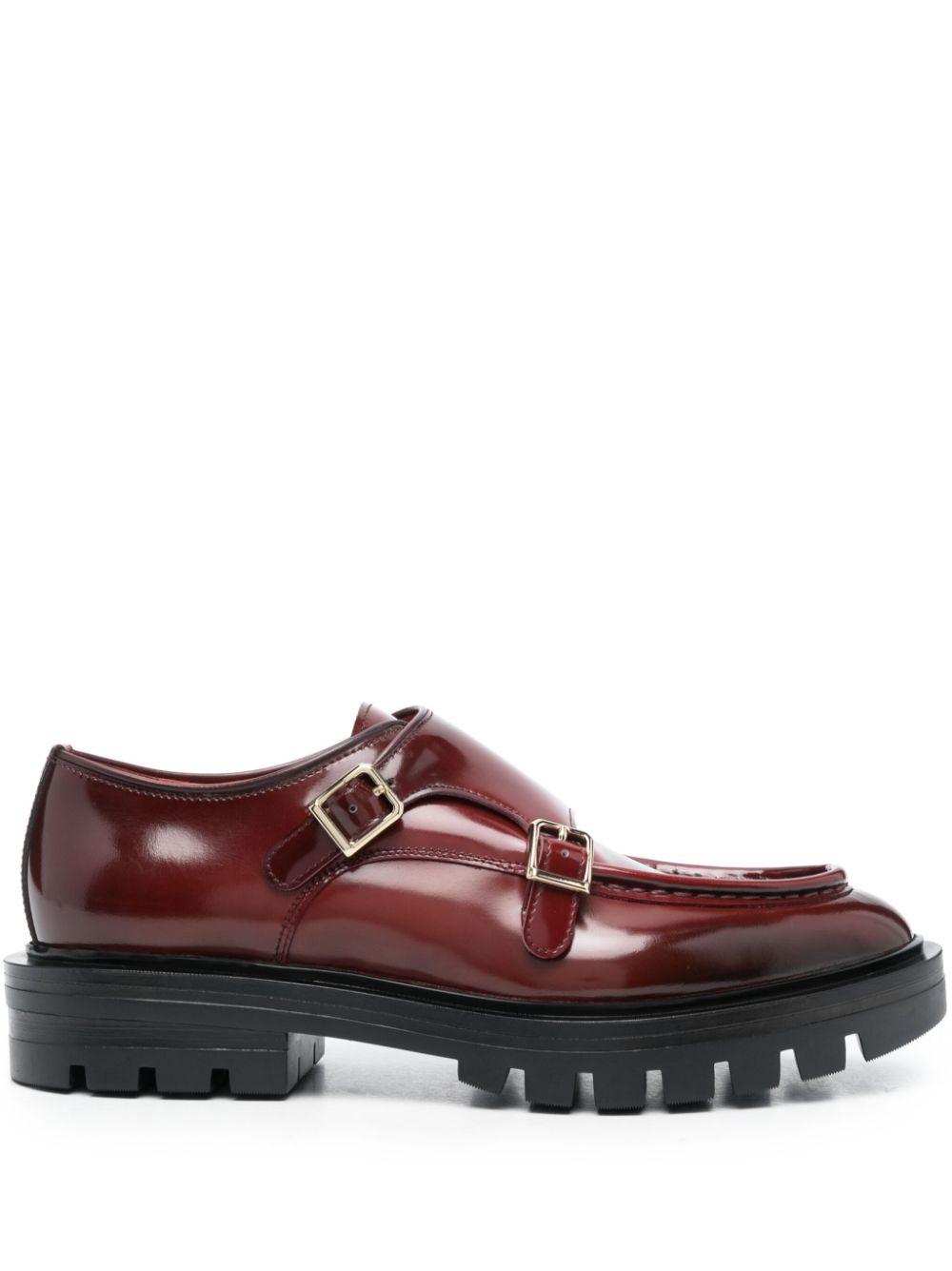 chunky leather loafers