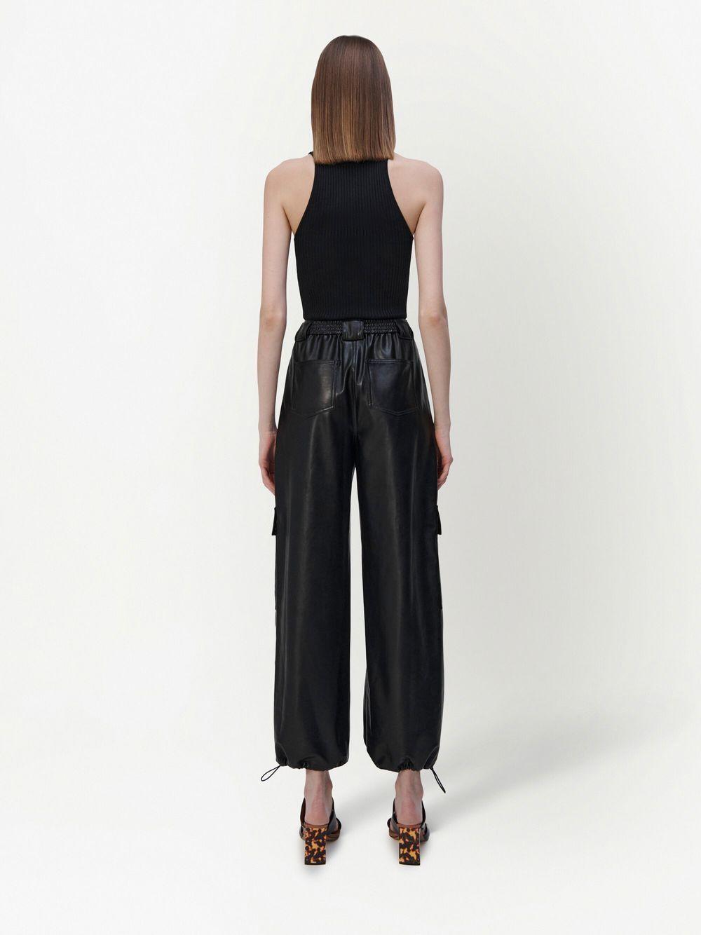 Luxe faux-leather trousers