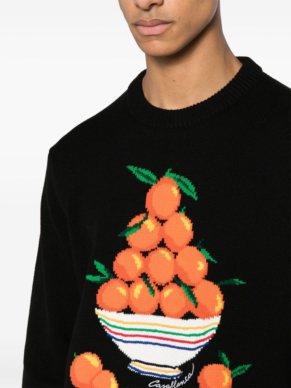 Pyramide D'Oranges intarsia-knit jumper