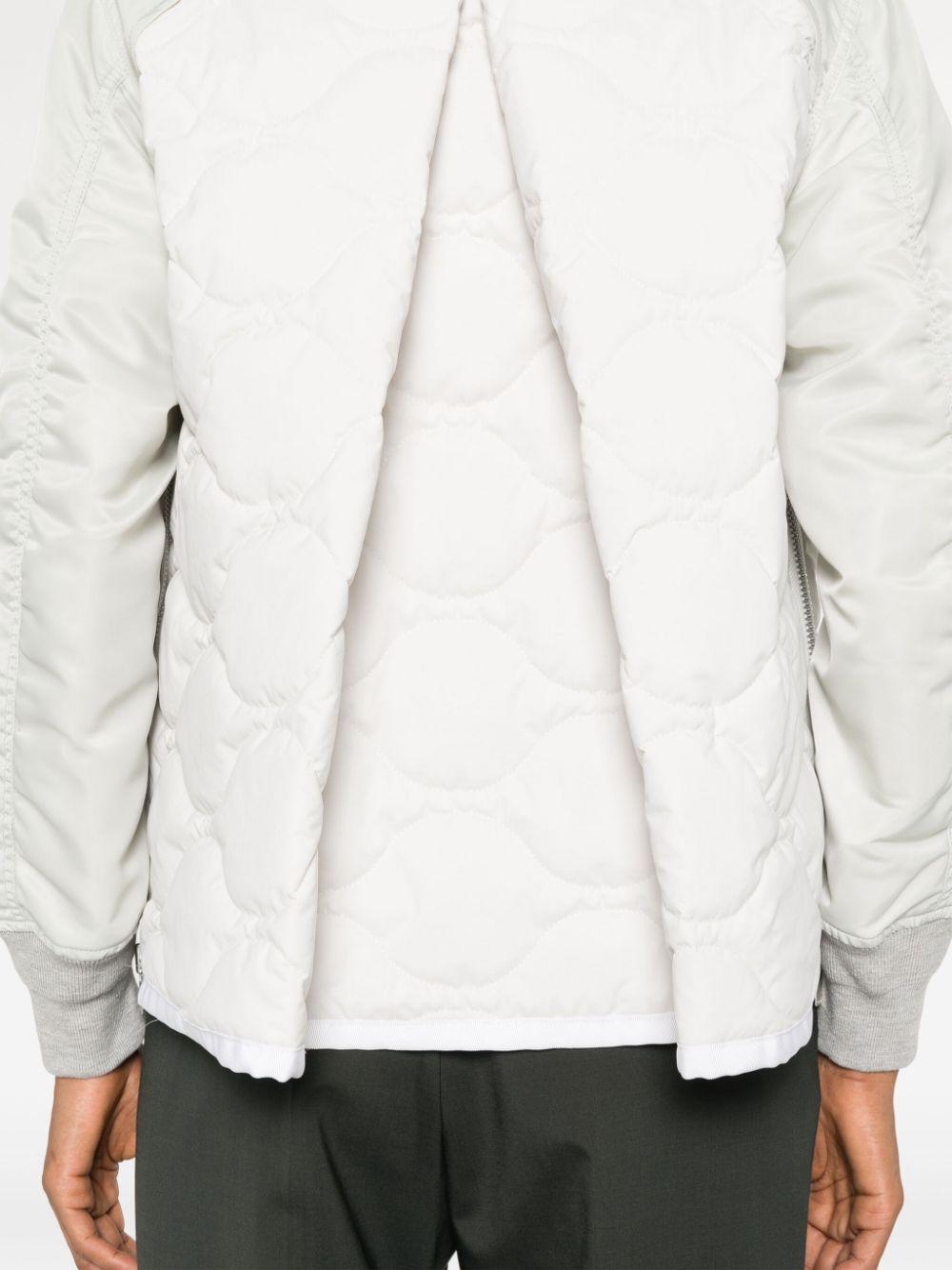 quilted padded bomber jacket