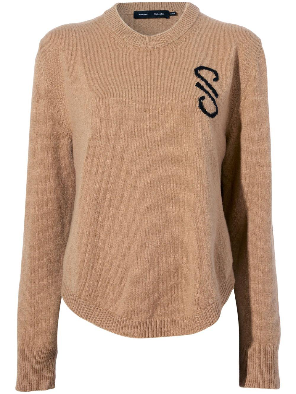 Harrison monogram-jacquard jumper