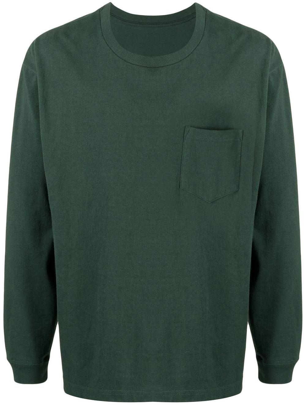 crew neck long-sleeved T-shirt