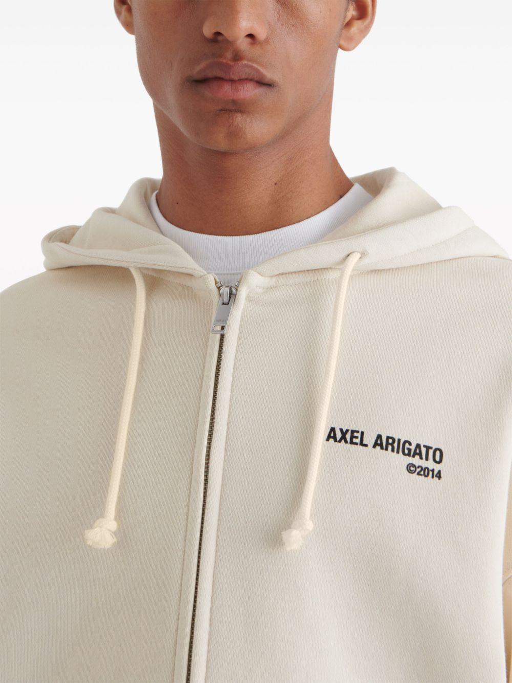 Field logo-print cotton hoodie