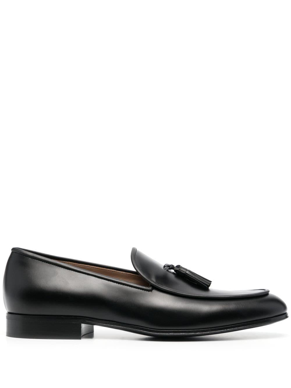 tassel-detail leather loafers