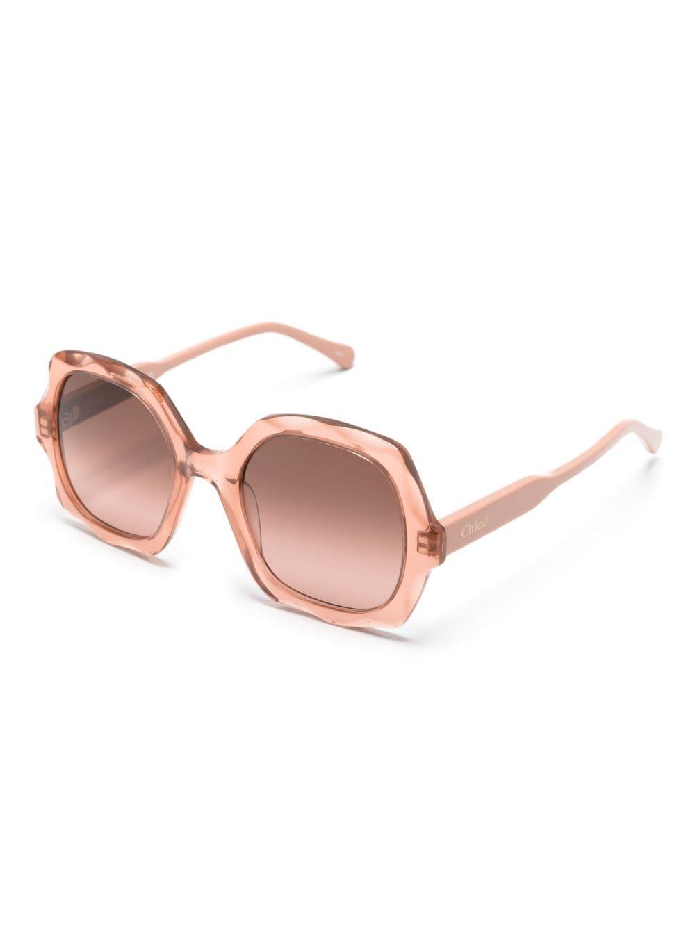 pink Olivia round-frame sunglasses