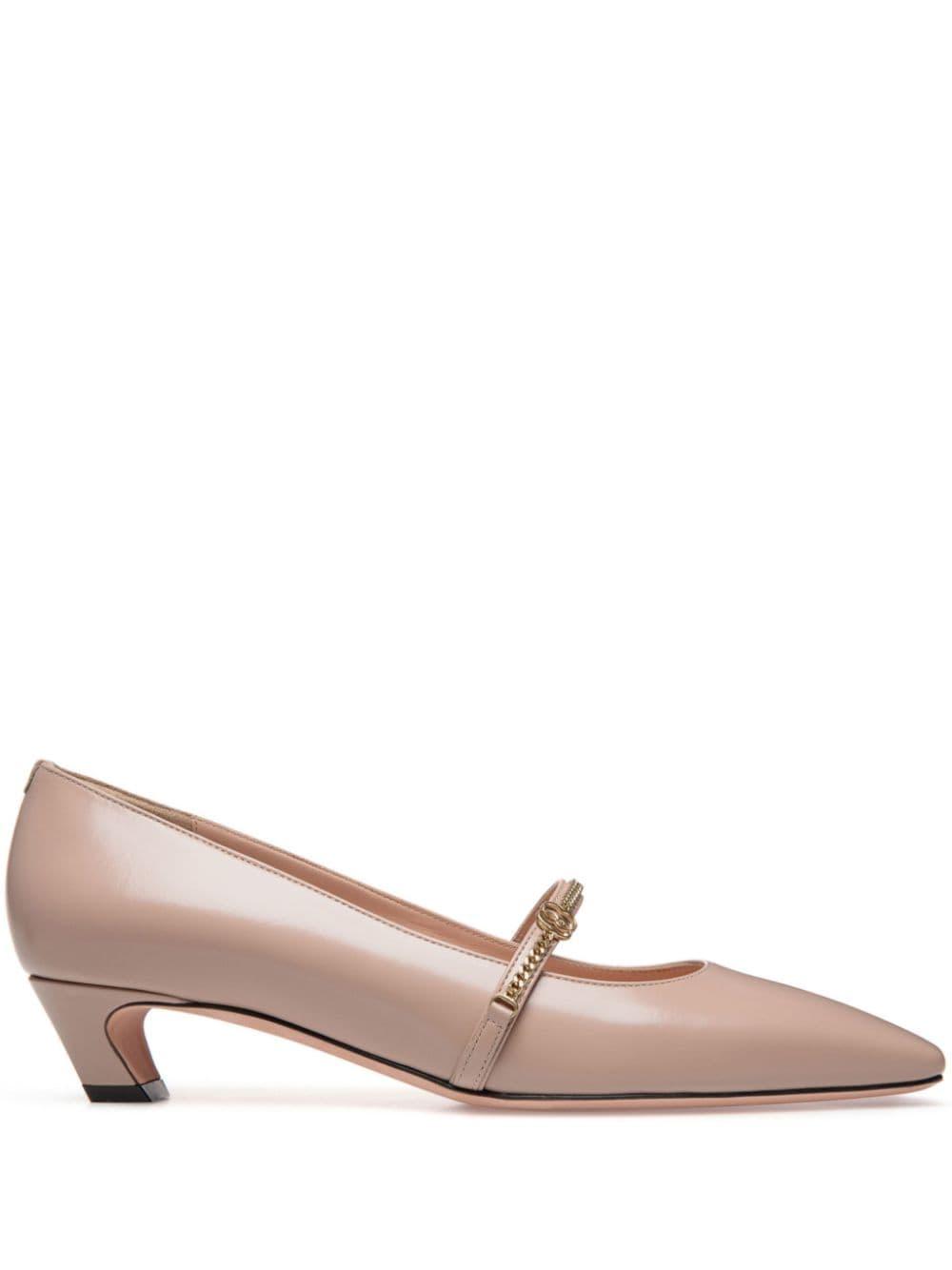 Sylt brushed-leather pumps