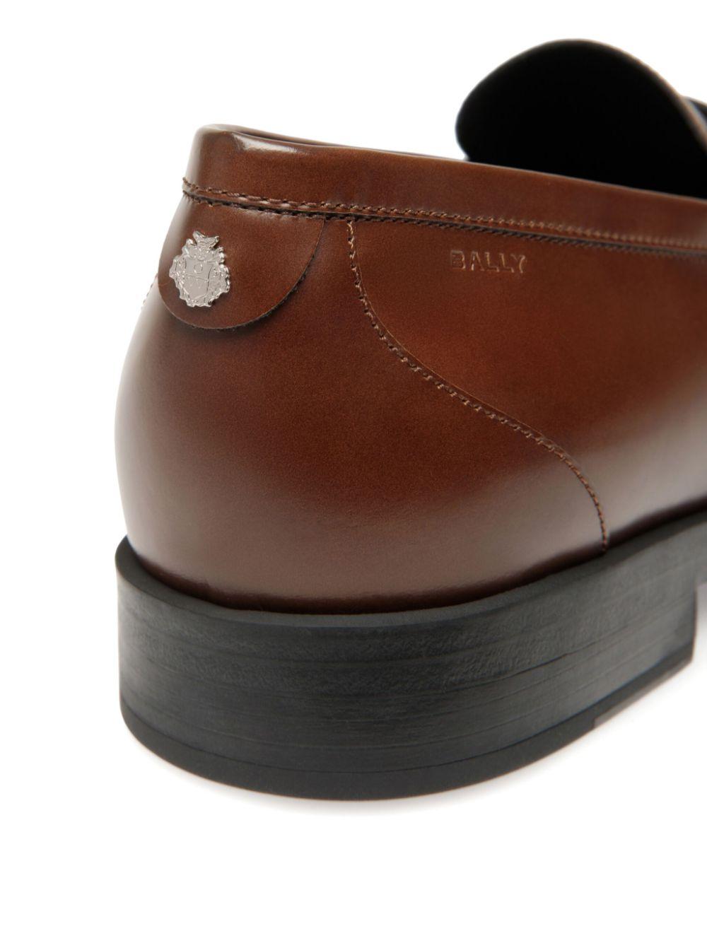 logo-plaque loafers