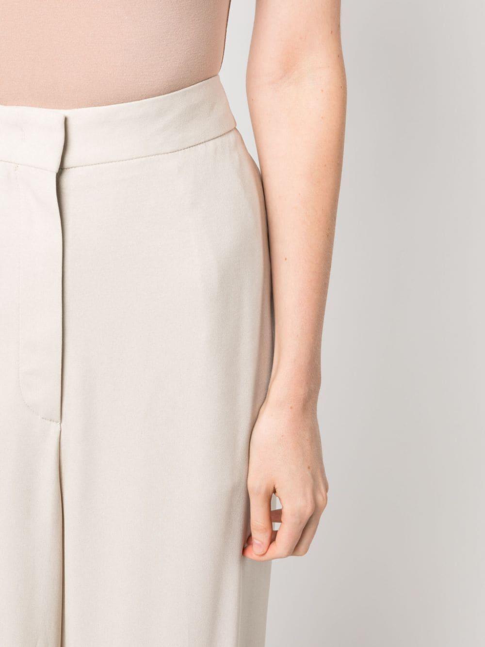 high-waisted wide-leg trousers