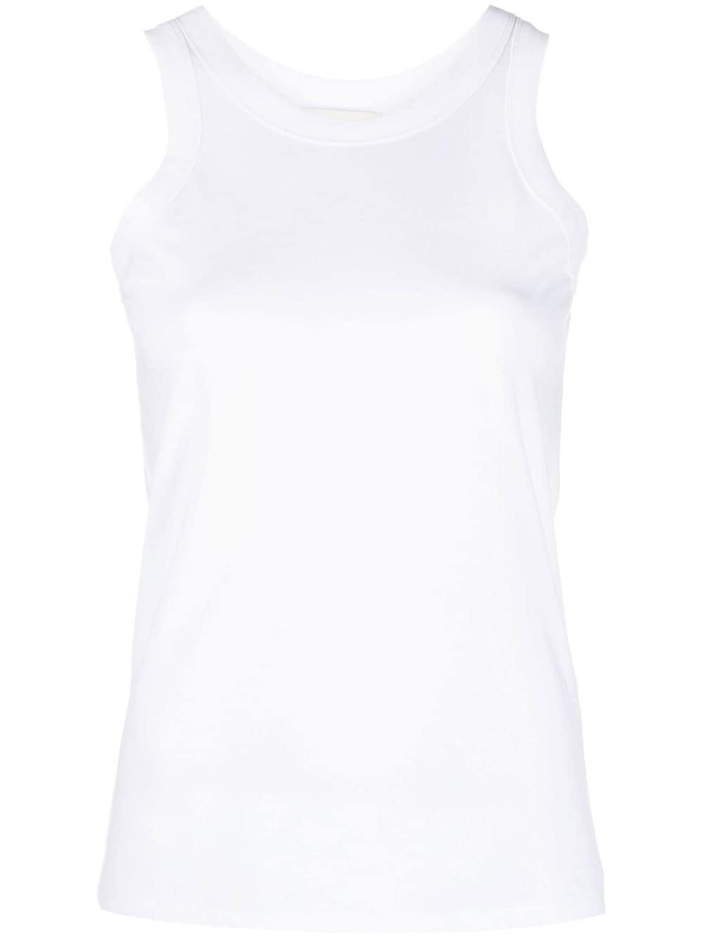 round-neck cotton tank top