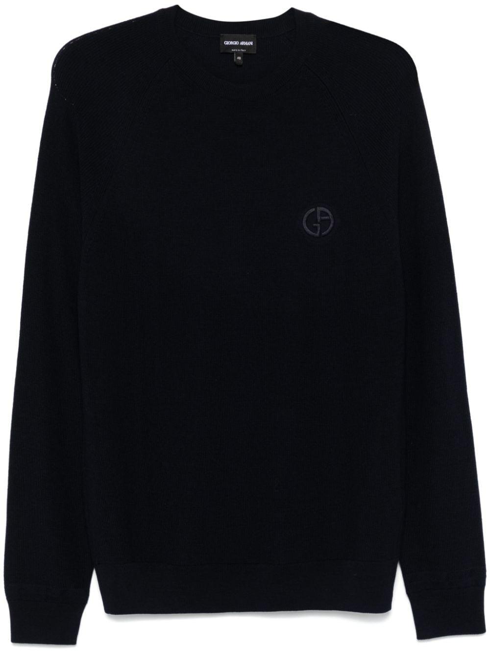 logo-embroidered sweater