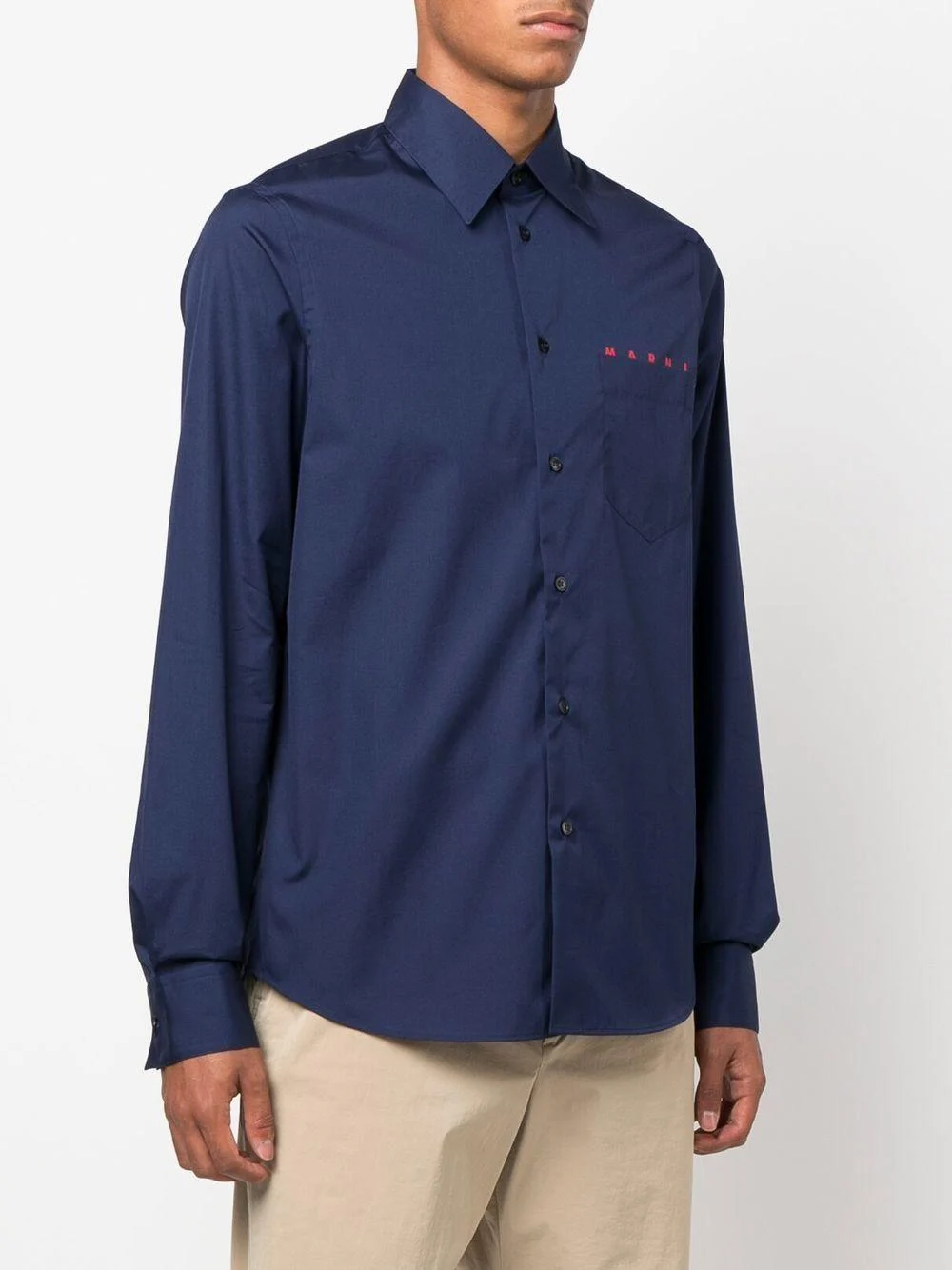 logo-print long-sleeve shirt